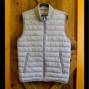Gray DKNY Faux-down Vest